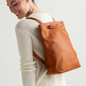 Mark & Graham Bedford Convertible Leather Backpack